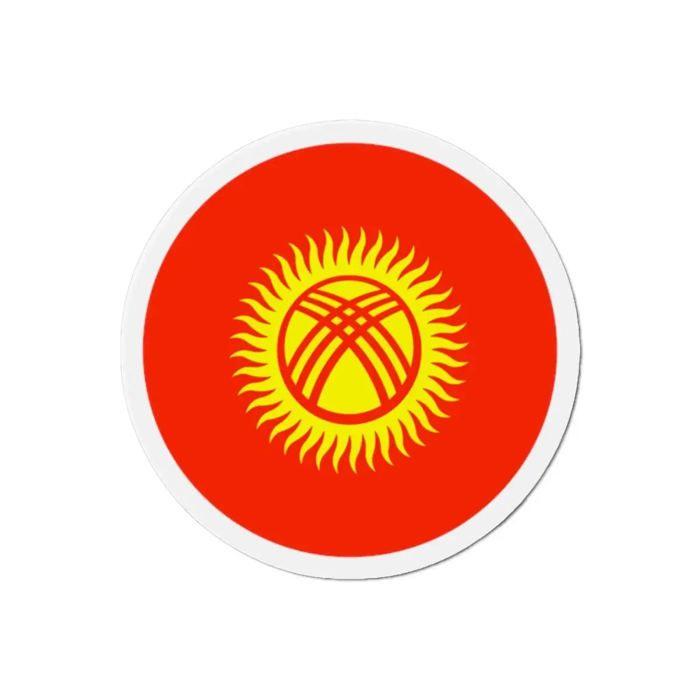 Aimant Rond - Kirghizistan - 10 cm - 50 pièces - Multicolore - Mixte