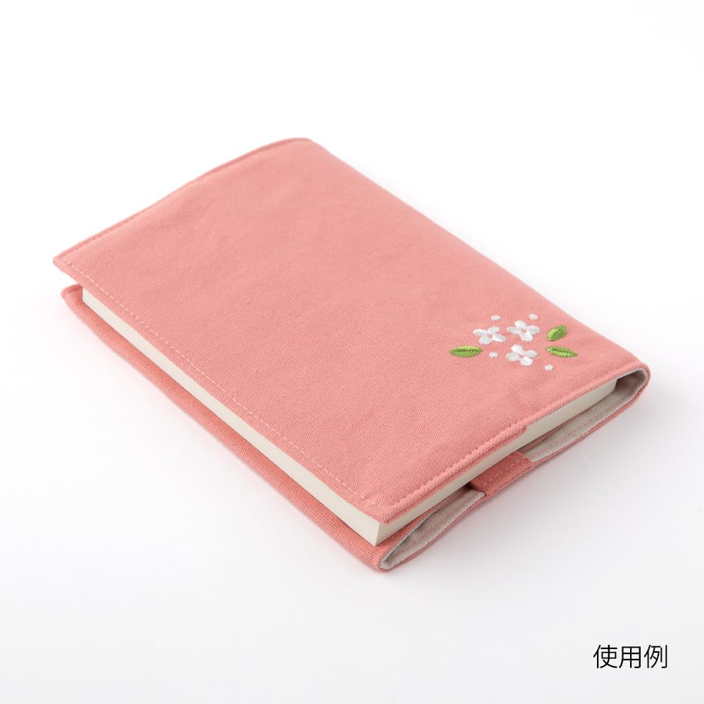 DESIGNPHIL MIDORI Book Cover, Paperback, Embroidered Floral Pattern, 91209950