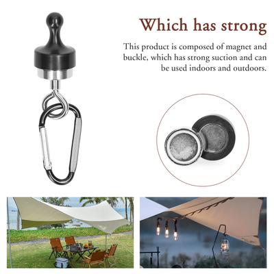 Outdoor Camping Magnetic Hook Strong Suction Separable Multifunctional Tent Canopy Rope Fixing Tool