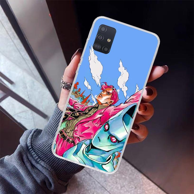 JoJo Kira Yoshikage Killer Queen Phone Case For Samsung Galaxy A12 A52S A42 A32 A22 A51 A50 Note 20 Ultra 10 S10 Plus A71 A70 A3