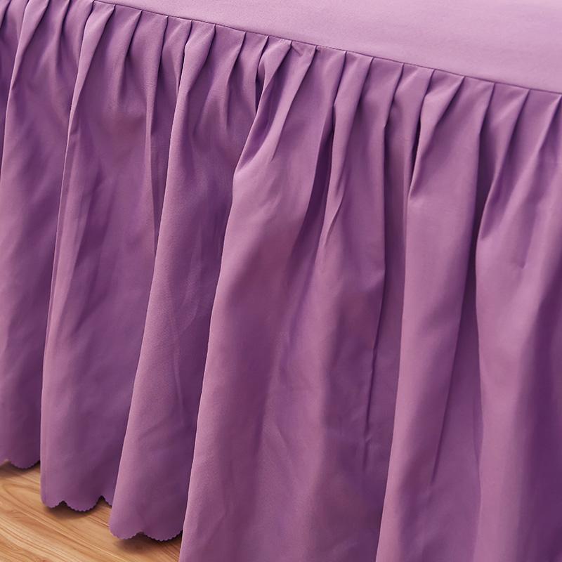 1pc Lace Ruffled Solid Color Bed Skirt Bedroom Beds Cover Bed Skirt Non-slip Mattress Cover Bedsheet/ Bedspread High Quality