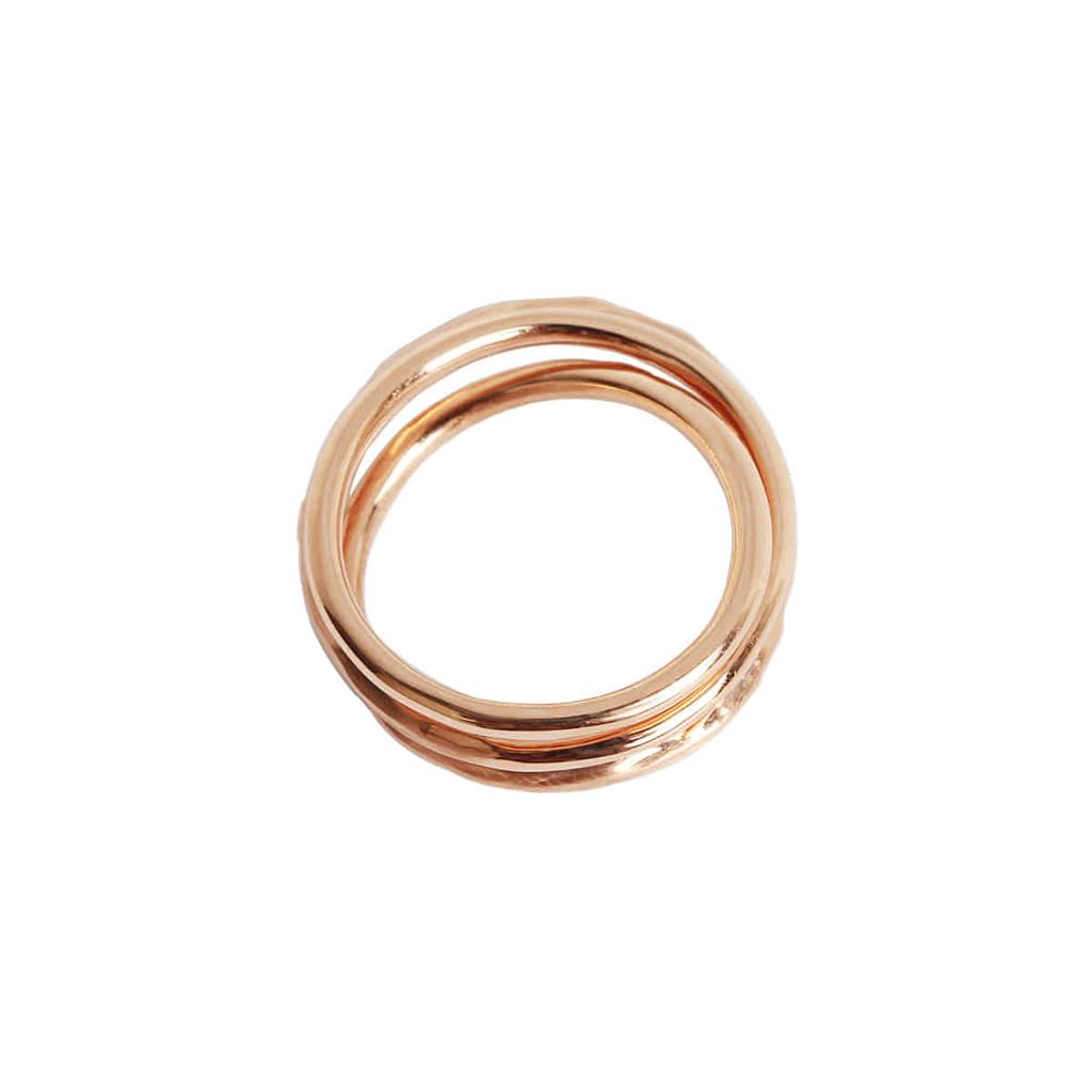 Mezmic Art Triple 14K Gold Ring