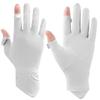 Ice Silk Gloves Women Summer UV Protection Breathable Non Slip Thin Long Thumb Flip Gloves for Driving