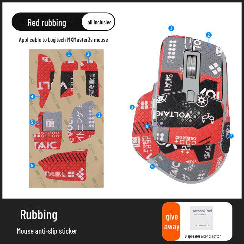 Logitech MX Master 3S Anti-Slip & Sweat-Absorbent Mouse Sticker Set