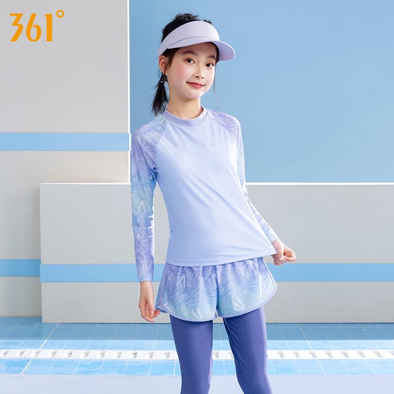 361° Girls' Long Sleeve Split Sun Protection Swimsuit