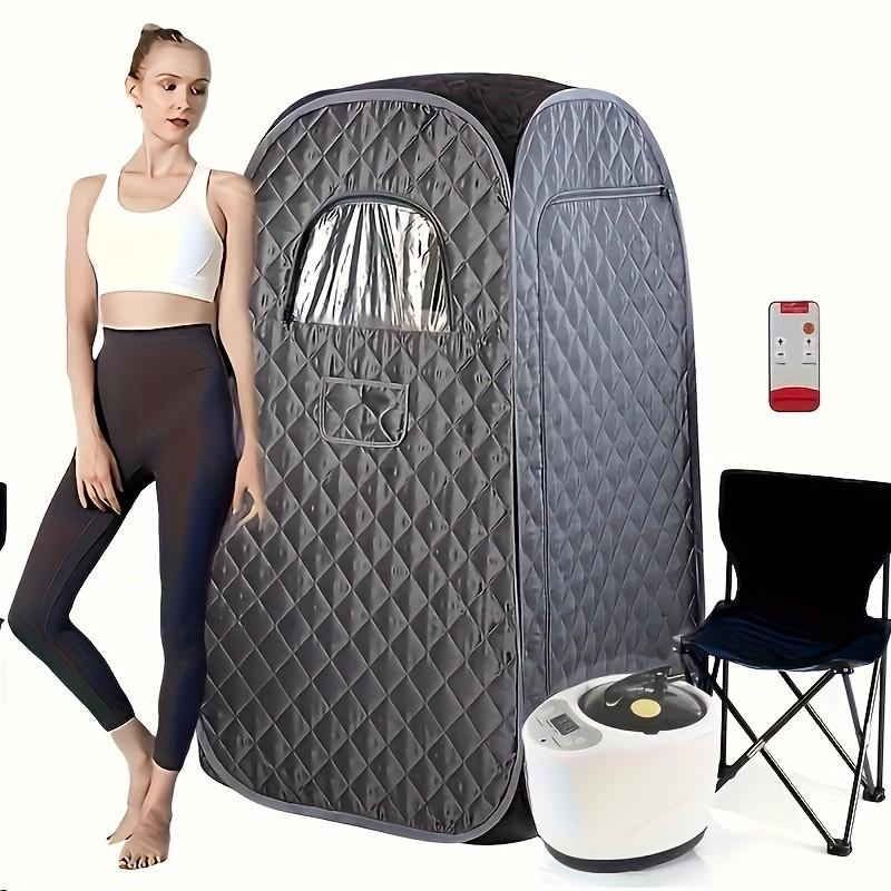 Household Health Sweat Steaming Box Folding Full Body Fumigation Machine Sauna Set Steam Sweat Steaming Room