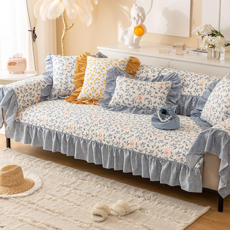 Household Cotton Sofa Mat Four Season Universal Anti Slip Nordic Sofa Cover Minimalist Modern Seat Cushion Backrest Cover Cloth Towel