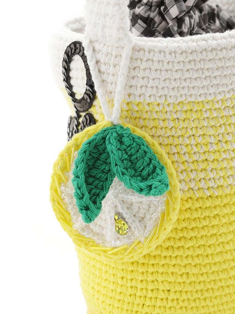[Styling] KEITA MARUYAMA Lemonade Knit Bag 16WGB254311 Women's YEL Free Size