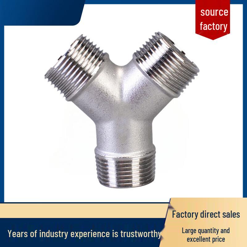 304 Stainless Steel External Thread Y-Type Tee