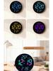 Bluetooth RGB Color-Changing Wall Clock: Auto Time Sync, Multifunctional Alarm, Perpetual Calendar, Daylight Saving Adjustments.