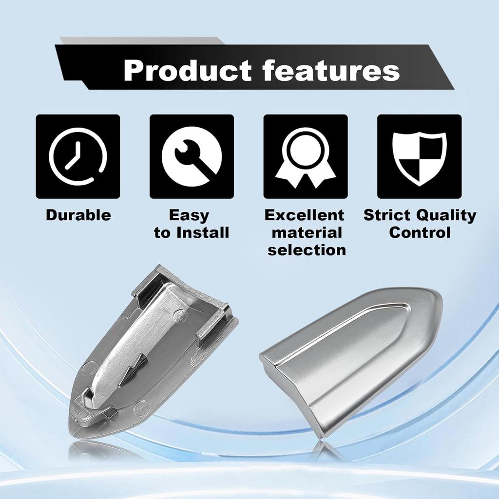 Front Driver Side Door Handle Lock Cover Cap Compatible with Cadilac ATS CTS XTS XT5 CT6, Automotive Exterior Door Handles Lock Bezel Cover Cap