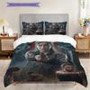 Survival Postapocalyptic World Three-piece set (1 * duvet cover + 2 * pillowcase, without core) 2D Flat Bedding set Duvet cover and pillowcase
