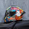 Imitation Street Car Helmet Men's Motorcycle 3C Electric Vehicle Full Helmet Autumn and Winter Knight Double Mirror Riding