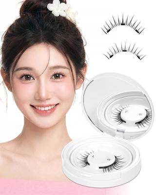 EMEDA Magnetische Wimpern - Wiederverwendbar, Einfach anzubringen, Kein Kleber erforderlich, Natürliches Aussehen, Verklebte Wimpern, Magnetische Falsche Wimpern, Perfekt für