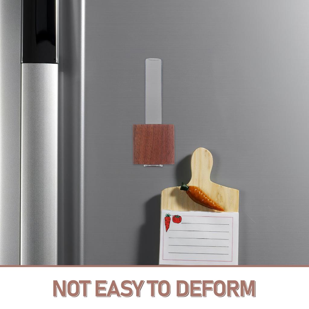 Magnetic Wooden Test Tube Flower Vase Glass Minimalist Propagation Station Fridge Locker Office Mini Planter Locker Mini Planter