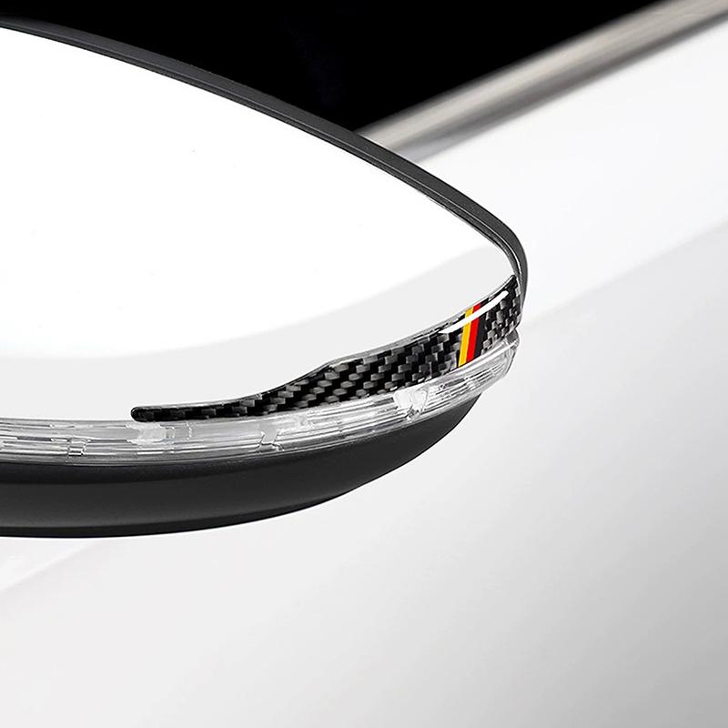 2-Pack Car Rearview Mirror Anti-Collision Strips, Reversing Mirror Anti-Scratch Strips, Universal Car Stickers