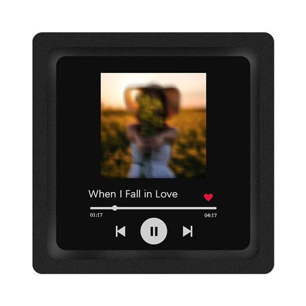 Персонализированная наклейка на холодильник Встроенный музыкальный проигрыватель Магнит Магнит Spotify Подарок Настраиваемый холодильник Настраиваемый альбом F I1P8