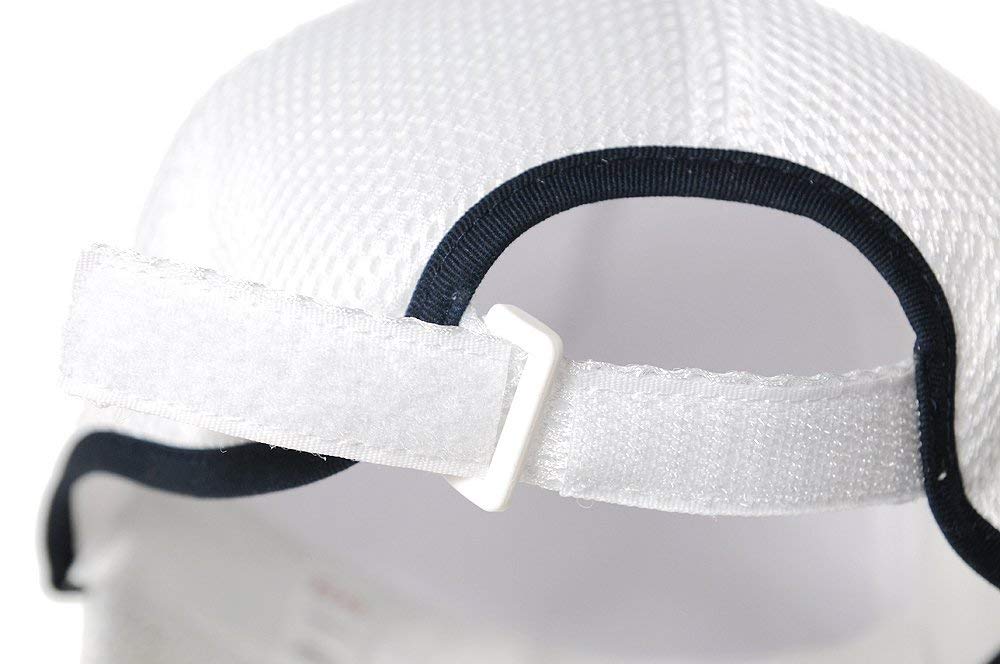 Plain Round Mesh Cap White Large Size [Big Watch] CPMG-03R Men's