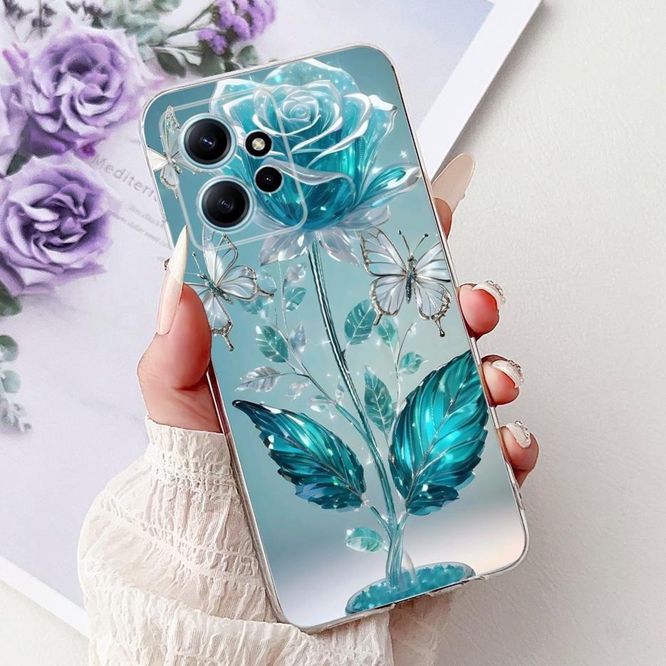 For Xiaomi Redmi Note 12 4G Case Beautiful Flowers Painted Cover Soft Slim Phone Case For Redmi Note 12 Pro Plus Note12 5G Shell