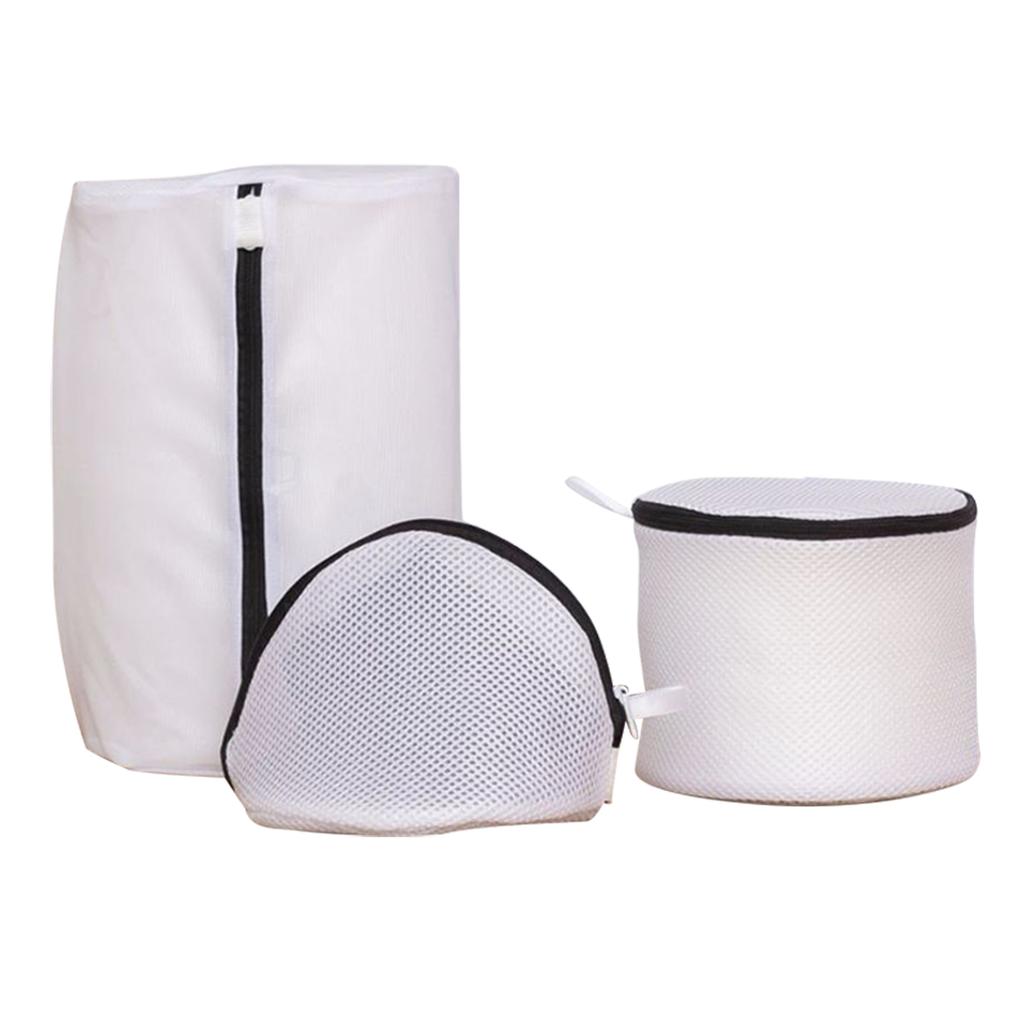 Set mit 8 Netz-Wäschebeuteln Waschmaschinen-Waschbeutel mit Reißverschluss für Unterwäsche Zuhause Hotel