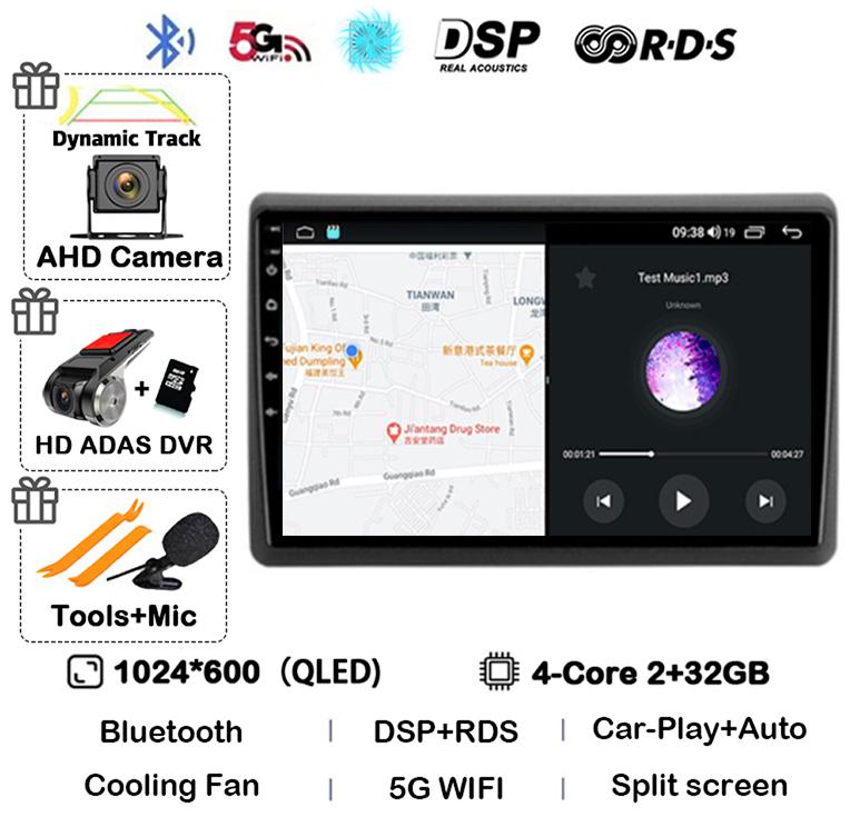 Android 14 Carplay Auto Car Radio Multimedia Player For Renault Master Nissan NV400 Opel Movano 2010-2021 Stereo GPS Wifi+4G DSP