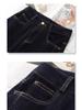 Women's Retro High-Waisted Wide-Leg Jeans - Slimming, Narrow-Leg, Ideal for Spring and Autumn 2025