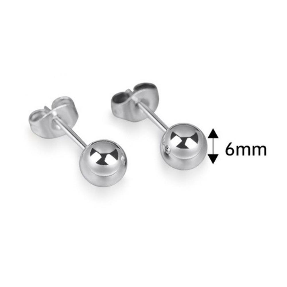 Mode Runda Örhängen Liten Storlek Guldörhängen Stålben Spik för Män Kvinnor