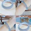 One-Step Glass-Like Jade Bangle: Xiaohongshu Style, Natural Buzhichun Ice-Clear, Women's High-Ice Round Design.