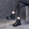New Style Shoes, Thick-soled Boots, Women's Shoes, Versatile Retro Single Boots, Height-increasing Women's Boots