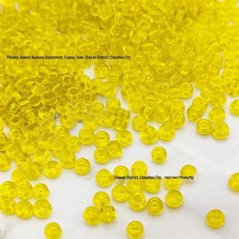Colorful Transparent Glass Beads 2-4mm for Ethnic Clothing and Jewelry Accessories