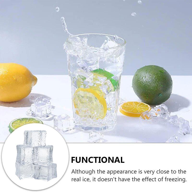 Acrylic Photography Props Reusable Fake Ice Cube Artificial Ice Bar Props Ice Cube Maker Diy Ice Ball Molds Home Wedding Party Decor