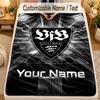Flanellen DekenVfB Stuttgart FC Gepersonaliseerde Naam Tekst Gepersonaliseerd Zacht Warm Plaid Woondecoratie Cadeau