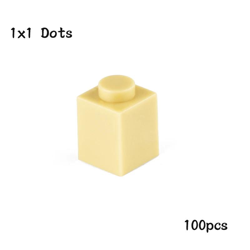 Non-Toxic Diy 1X1 Dots Building Blocks 100Pcs Thick Figures Bricks Size 1*1 Dot Compatible With 3005 Educational Creative Toy For Children