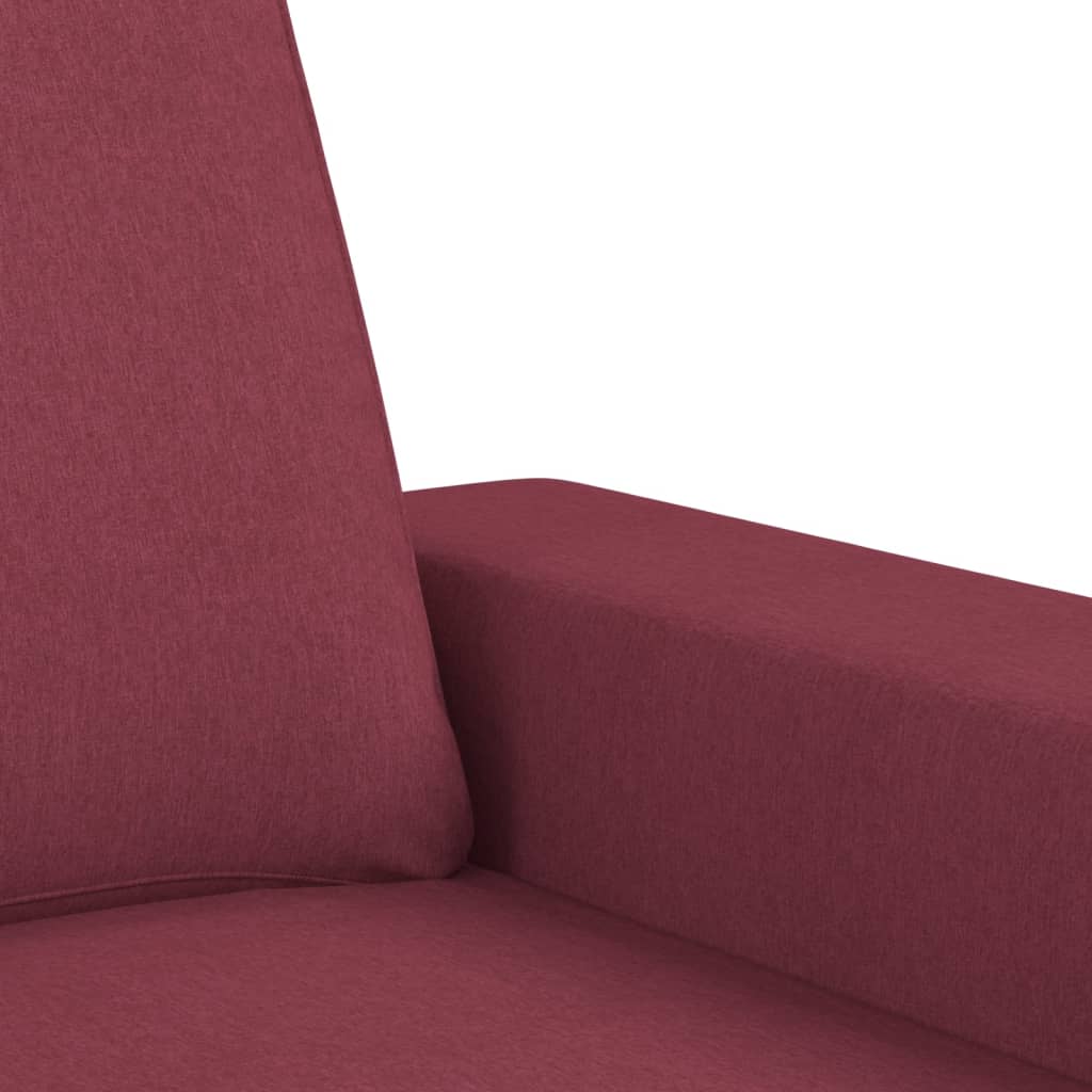 Vidaxl Fotel Z Podnóżkiem, Winna Czerwień, 60 Cm, Obity Tkaniną
