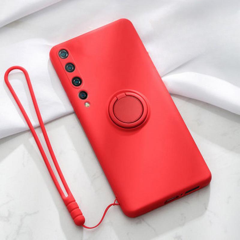 Suitable for Samsung S25Ultra Phone Case, S24FE Liquid Silicone Ring Bracket, Full Package, S10 Lens Case