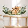 Cute Tiger Wall Sticker Self-Adhesive for Kids Bedroom Living Room Home Decoration