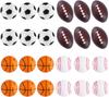 4Pcs Squeeze Ball Toys Sports Theme Kids Birthday Party Favors Goodie Pinata Filler Anti Stress Soccer Basketball Rugby Gifts