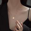 Vierblättriges Kleeblatt-Halskette - Exquisite Blütenblatt-Schlüsselbein-Kette, Minimalistisch-Chic Dekolleté, Elegantes Andenken-Geschenk für Partys und Freizeitkleidung