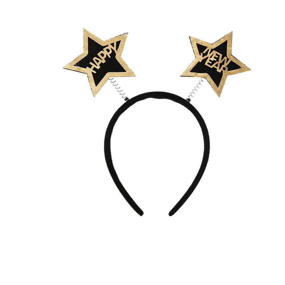 Party Decoration Christmas New Year Headpiece Star/Crown Glitter Hair Hoop  New Year Dress Up