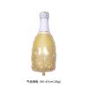 Foil Balloons for Party Decorations, New Year Wine Bottle and Wine Glass Shape, Birthday Bar Decor Kit with Straws and Glue Dots, Silver