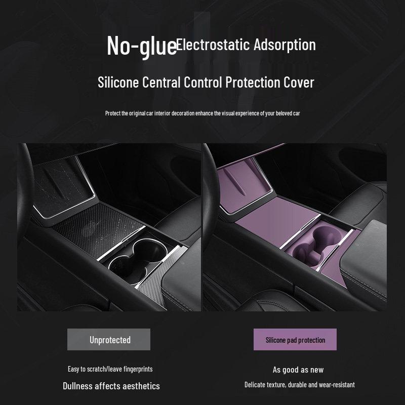 Tesla Model Y/3 Refresh Center Console Wireless Charger Silicone Pad