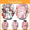 Gemütlicher Und Stilvoller Anime Darling In The Franxx Zero Two Muster Unisex Hoodie
