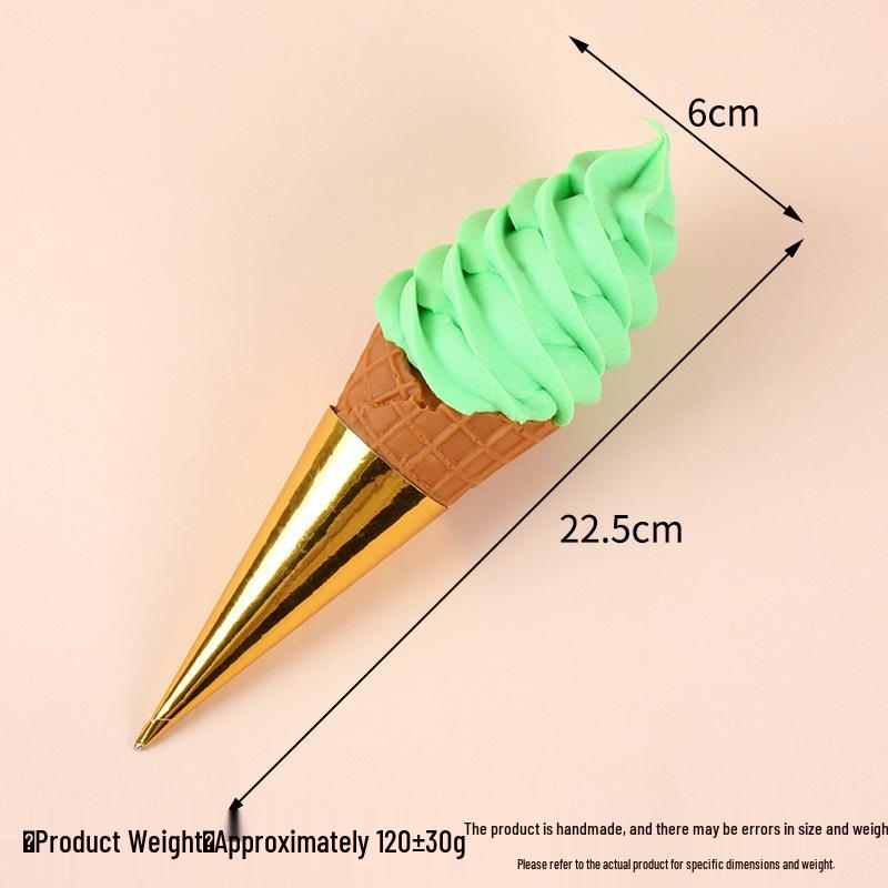 Simulation Torch Ice Cream Cone Model - Fake Dessert Display Prop for Ice Cream Shops