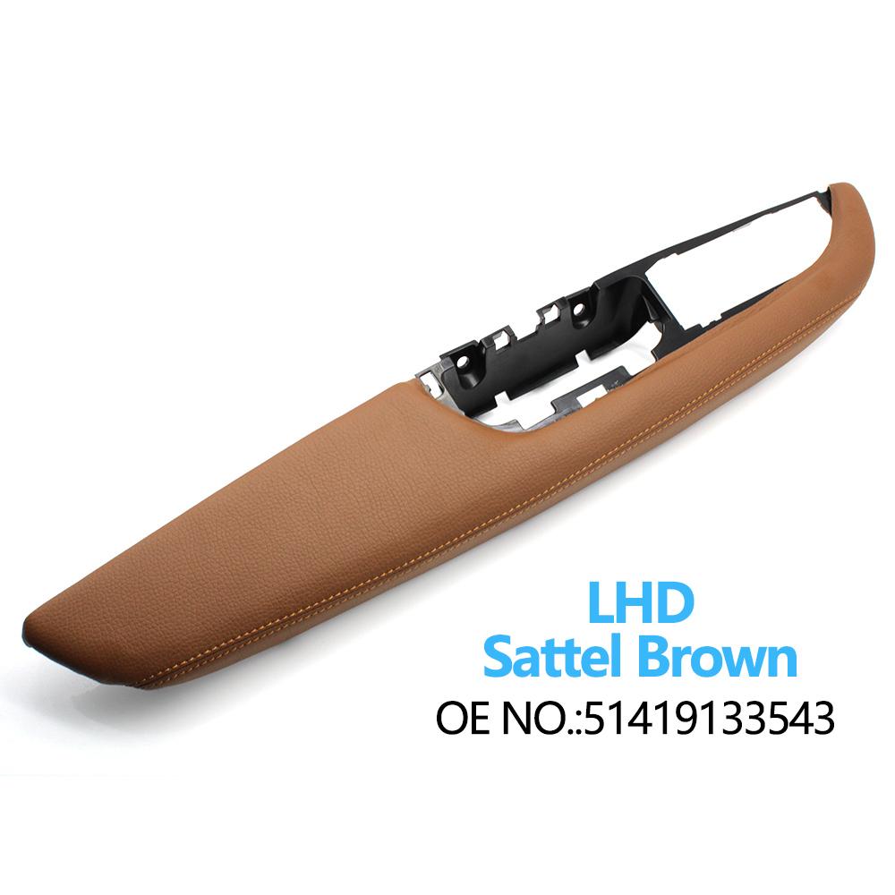 LHD Front Left Interior Door Handle Armrest Outer Frame Panel Replacement For BMW X5 X6 E70 E71 E72 2007-2013