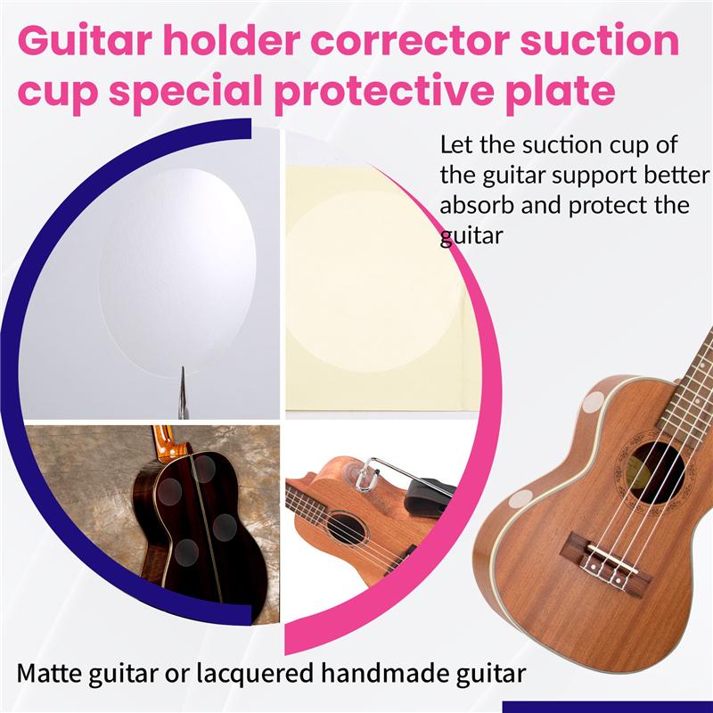 

Classy-Transparent Folk Acoustic Guitar Support Anti-Scratch Suction Cup Guard Signature Protective Film For Flamenco прозрачный