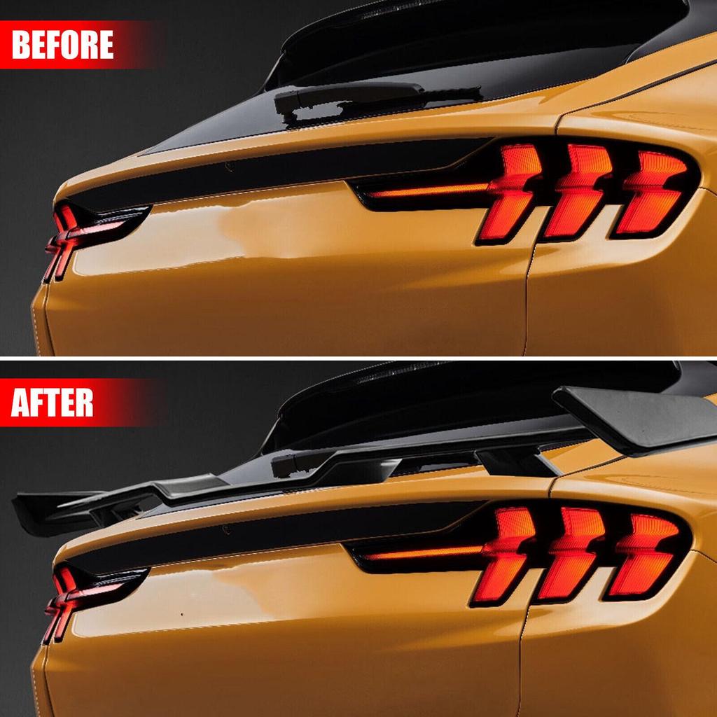 Glossy Black Rear Spoiler & Body Kit for 2021-2023 Ford Mach-E