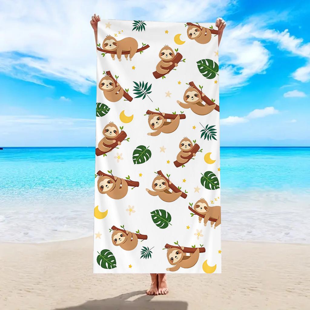 Tie Dye Heart Starfish Beach Towel Summer Vacation Ocean Colors Quick Dry Microfiber Towels Soft Swimming Pool Yoga Mat Travel