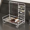 Elegant Metal Jewelry Stand with Tray Stylish Jewelry Stand Organizers Display Rack for Modern Home Accessory Storage