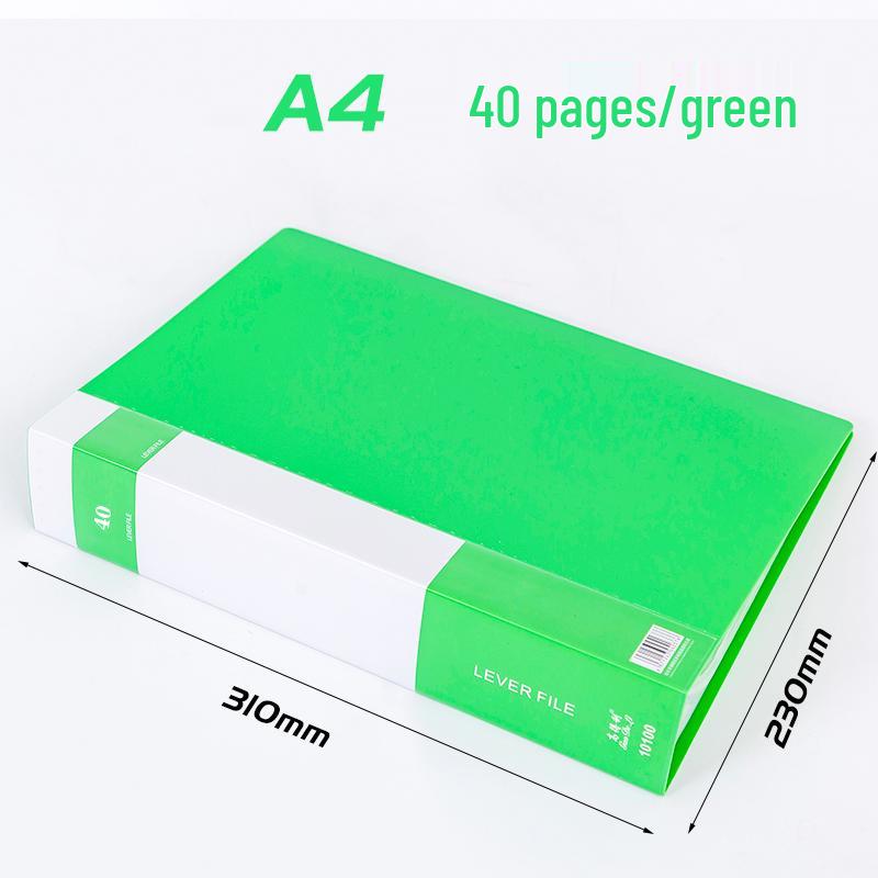 A4 Transparent Sheet Music Binder with 60/100 Pockets - Multi-Layer Loose-Leaf Folder for Students