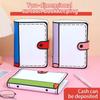 A6 Accounting Book 100Sheets Loose Leaf Notebook Multi-function PU Leather Notebook  Stationery
